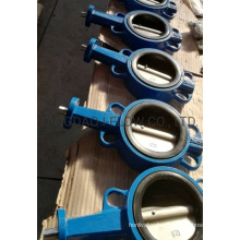 JIS Wafer Type Long Pattern Vulcanised Rubber Seat Butterfly Valve